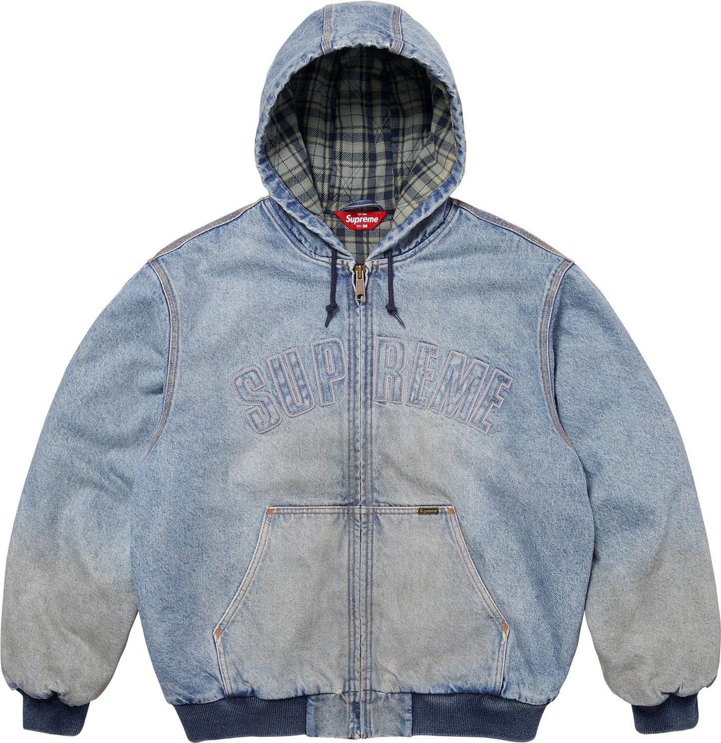 Plaid-Lined Work Jacket