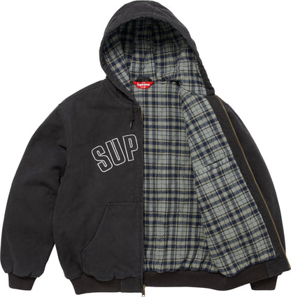 Plaid-Lined Work Jacket