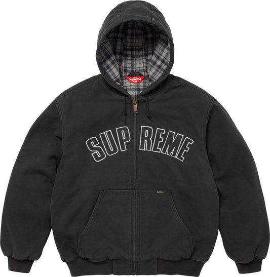 Plaid-Lined Work Jacket